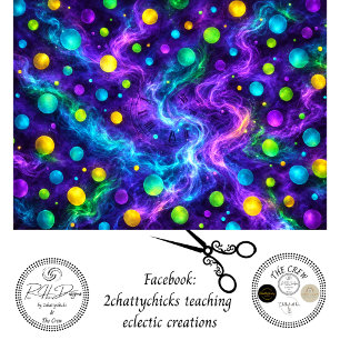 Decoupage Whimsical Coordinating Swirl of Color Tissue Paper