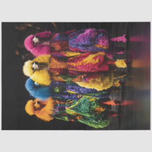 Decoupage Whimsical Coy's Colourful Canines Tissue Paper