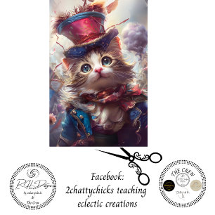 Decoupage Whimsical Liberty Bell Cat USA  Tissue Paper