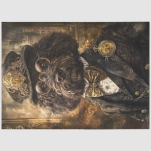 Decoupage Whimsical Royal Pumi Dog Tissue Paper