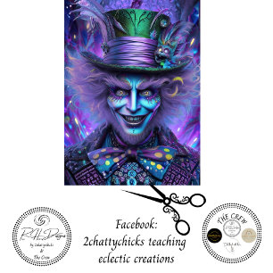 Decoupage Wonderlous Abraham Whimsical Trickster  Tissue Paper