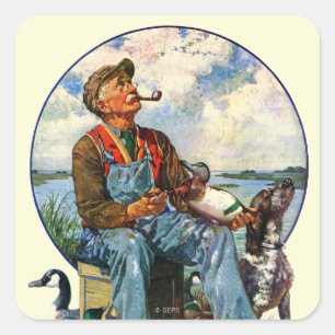 Decoys Square Sticker