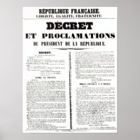 Decree & Proclamation by Napoleon Bonaparte