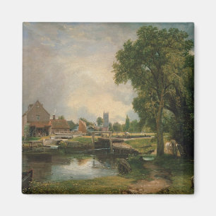 Dedham Lock and Mill, 1820 Magnet