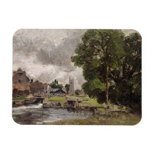 Dedham Lock and Mill Magnet