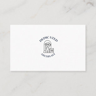DEDICATED ARCHIVIST BUSINESS CARD