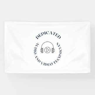DEDICATED AUDIO AND VIDEO TECHNICIAN BANNER