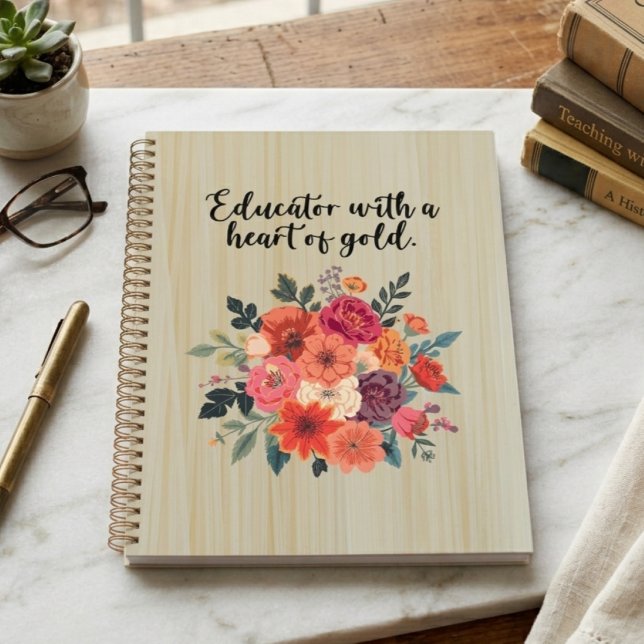 Dedicated Educator Heart of Gold Appreciation Planner (Creator Uploaded)