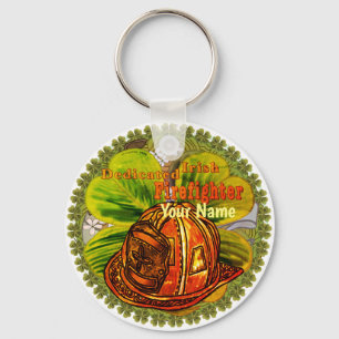 Dedicated Irish firefighter keychains