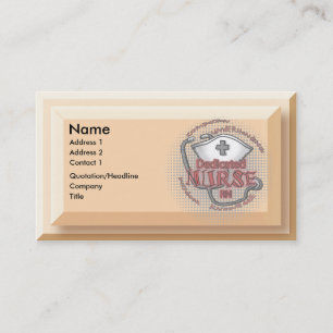 Dedicated nurse axiom business card