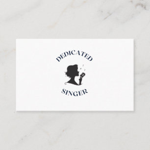 DEDICATED SINGER BUSINESS CARD