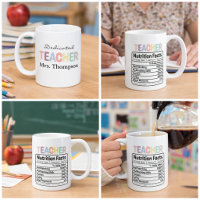 Dedicated Teacher Personalised Custom Name