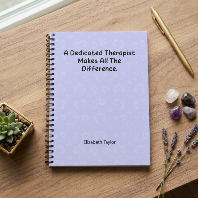 Dedicated Therapist Makes All The Difference  Notebook (Creator Uploaded)