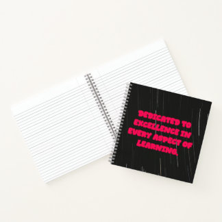 Dedicated To Excellence In Every Learning Educator Notebook