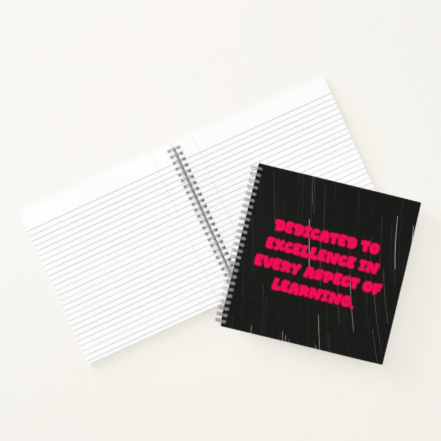 Dedicated To Excellence In Every Learning Educator Notebook (Inside)