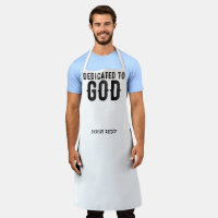 DEDICATED TO GOD CUSTOMIZABLE COOL BLACK TEXT