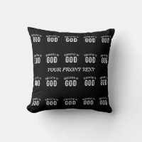 DEDICATED TO GOD CUSTOMIZABLE COOL WHITE TEXT