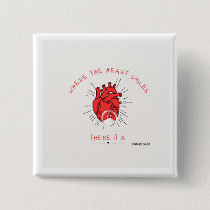 Dedication 15 Cm Square Badge