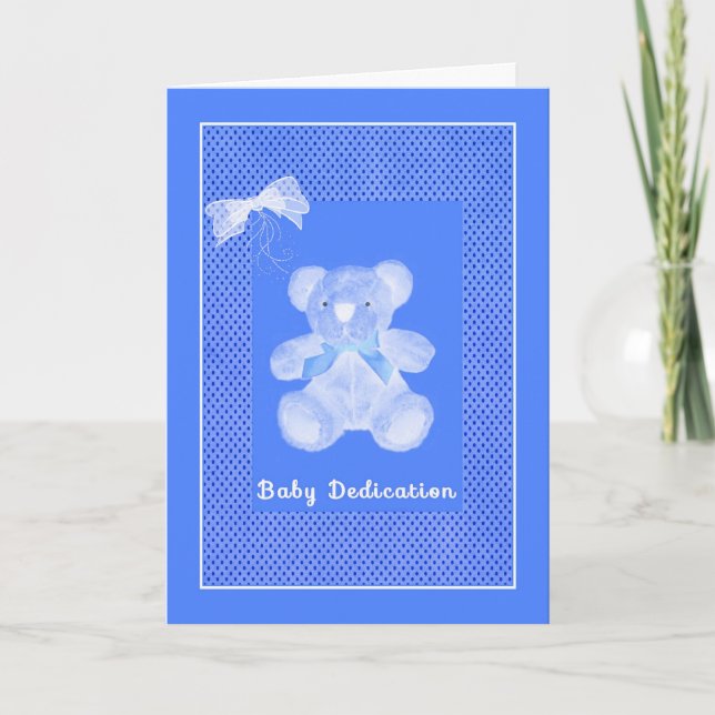 Dedication Ceremony, Baby Boy, Invitation (Front)