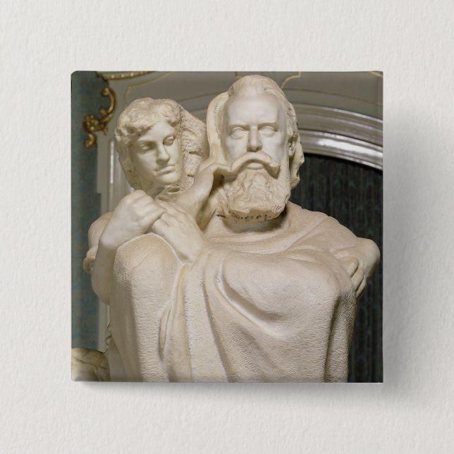 Dedication to Brahms, 1909 15 Cm Square Badge (Front)