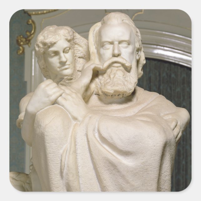 Dedication to Brahms, 1909 Square Sticker (Front)