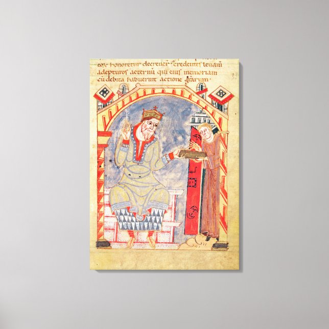 Dedication to Charles the Bald, from Canvas Print (Front)