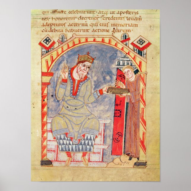 Dedication to Charles the Bald, from Poster (Front)