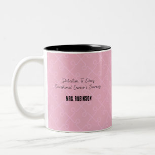 Dedication To Every Exceptional Learner's Journey Two-Tone Coffee Mug