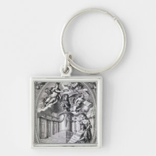 Dedicatory engraving to Gottfried Finger, 1688 Key Ring