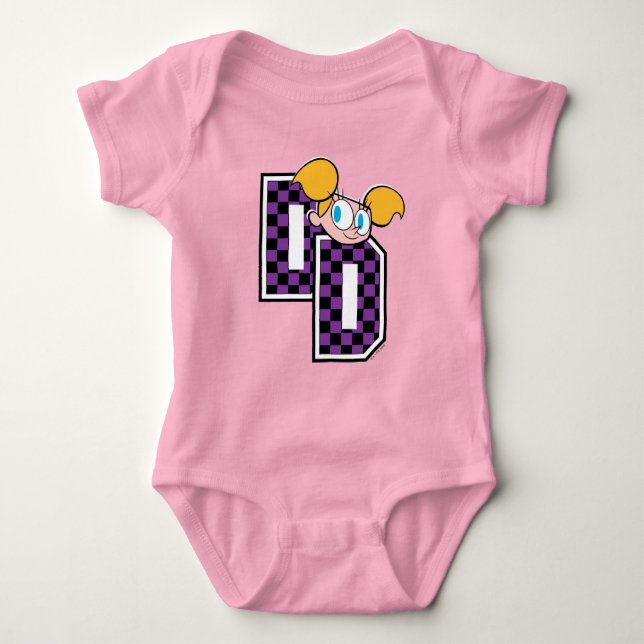 Dee Dee Athletic Letters Graphic Baby Bodysuit (Front)