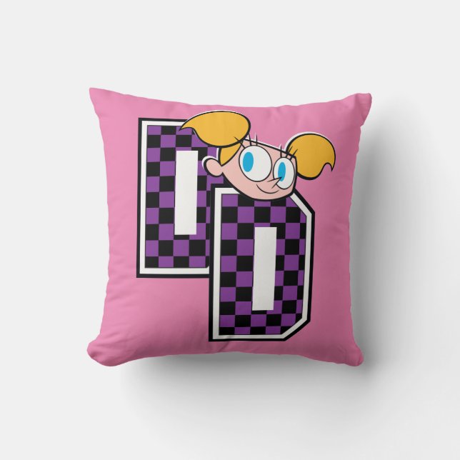 Dee Dee Athletic Letters Graphic Cushion (Front)