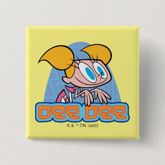 Dee Dee Character Name Graphic 15 Cm Square Badge