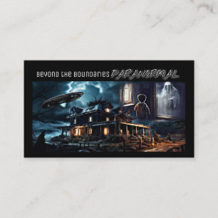 Dee Paranormal Horizontal Business Card with Photo