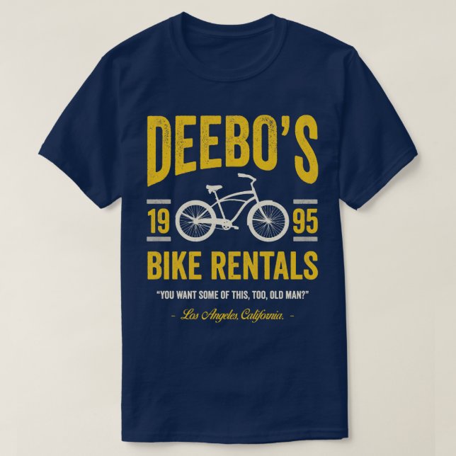 Deebos Bike Rentals Vintage T-Shirt (Design Front)