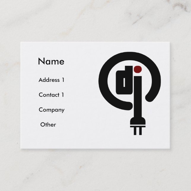 Deejay business cards (Front)