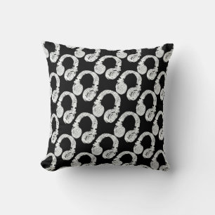 deejay headphone pattern cushion