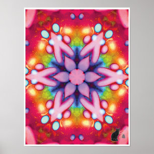 Deelish Kinetic Collage Kaleidoscope Poster