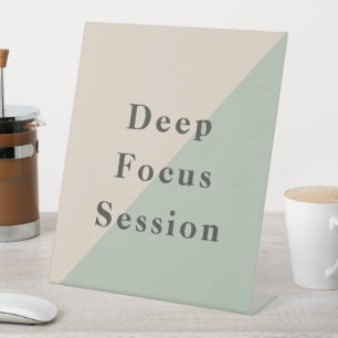 Deeo Focus Do Not Disturb Quiet Space Pedestal Sign