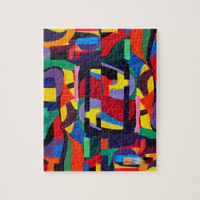 Deep Abstract Art by Alicia McDaniel Fine Art Jigsaw Puzzle (Vertical)