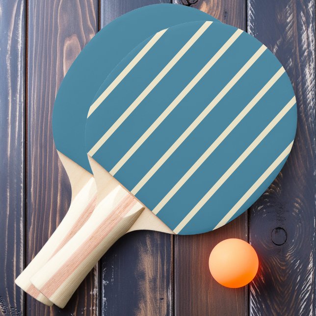 Deep Aqua Striping and Solid  Ping Pong Paddle (Creator Uploaded)