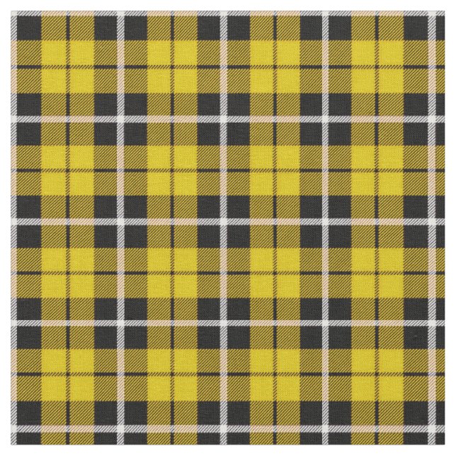 Deep Autumn bright yellow white/black stripe Fabric (Close Up)