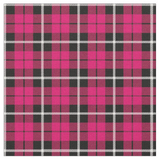 Deep Autumn warm pink white/black stripe Fabric