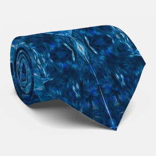 Deep Azure Reflection Tie