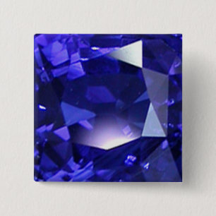 Deep Blue 15 Cm Square Badge