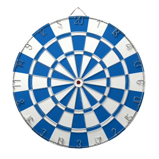 Deep Blue And White Dartboard (Front)