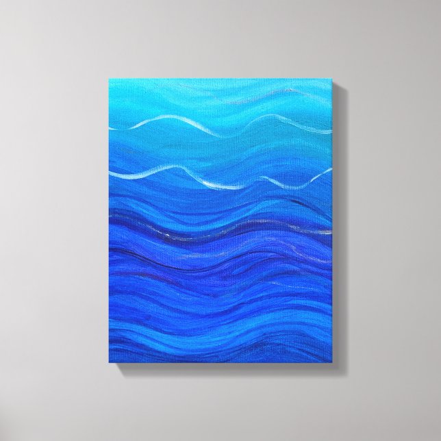 Deep Blue Canvas Print (Front)