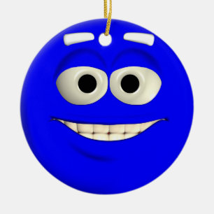 Deep Blue Ceramic Tree Decoration