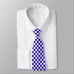 Deep blue checkered  tie<br><div class="desc">Deep blue checkered</div>