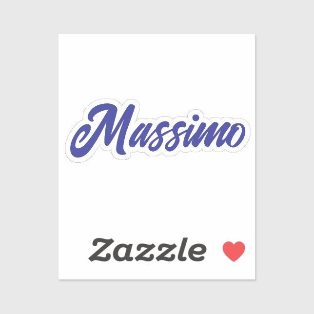 Deep Blue Color Plain Modern Own Name Calligraphy (Sheet)