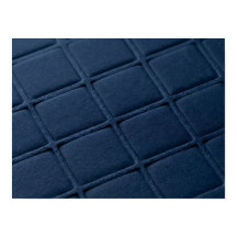 Deep Blue Debossed Grid Texture Poster